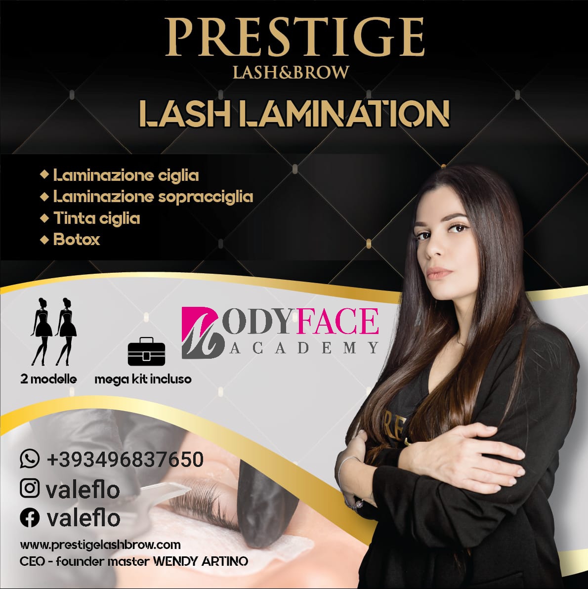 Corso di Laminazione Ciglia e Sopracciglia by PRESTIGE LASH&BROW e BodyFaceStudio